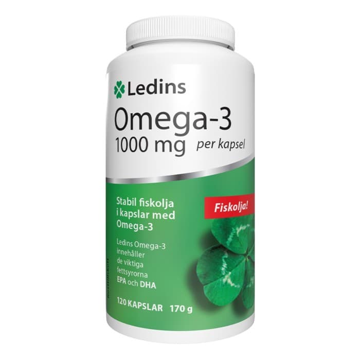 Ledins Omega-3 1000 mg, 120 kapslar från Ledins – kapslar