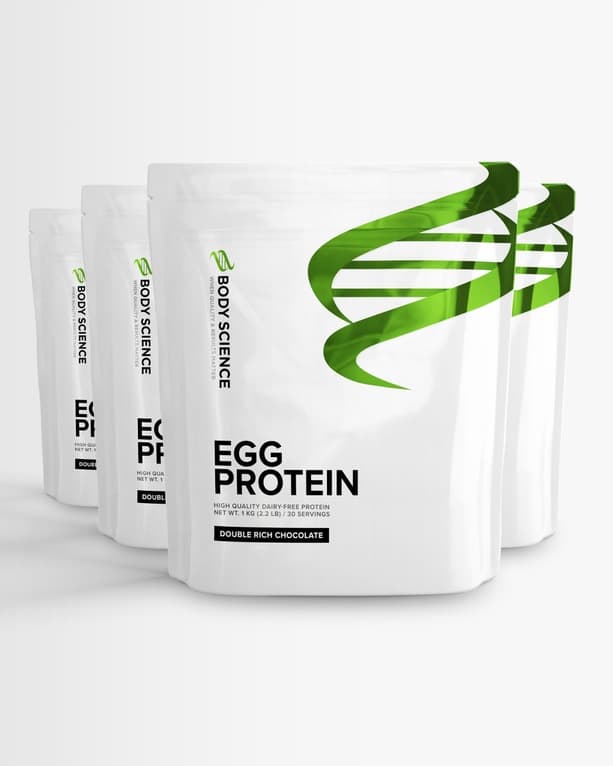 4 st Egg Protein ‐ Äggprotein på ren äggvita från Body Science – pulver