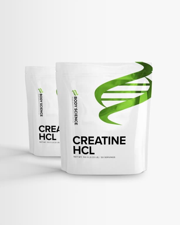 2 st Creatine HCl - kreatinhydroklorid från Body Science – kosttillskott