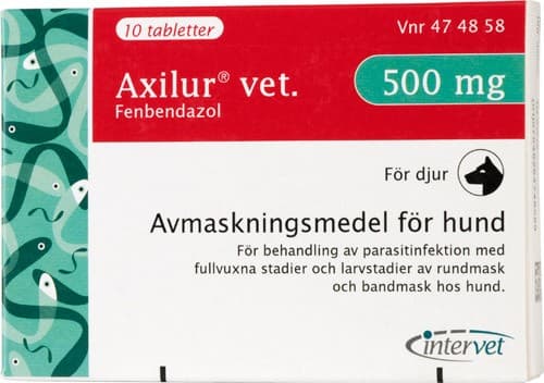 Axilur vet., tablett 500 mg 1 x 10 st från Axilur – tabletter
