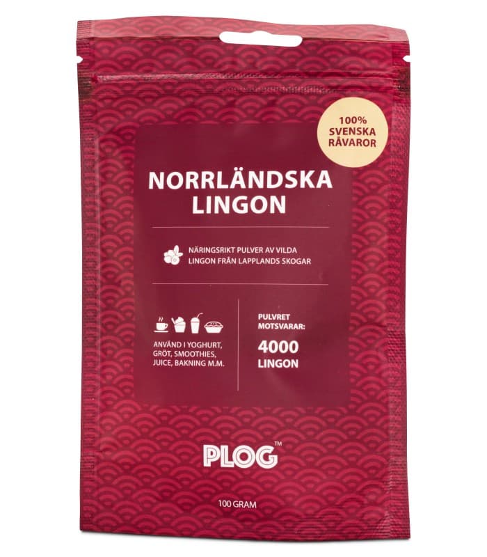PLOG Norrländska Lingon från PLOG – pulver