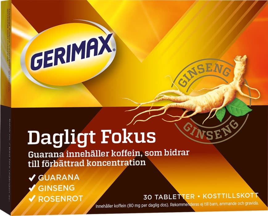 Gerimax Dagligt Fokus 30 tabletter från Gerimax – tabletter