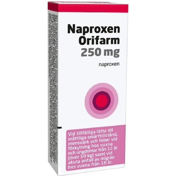 Naproxen Orifarm, tablett 250 mg 10 st från Orifarm – tabletter
