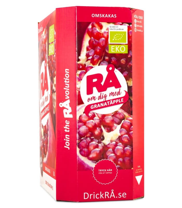 RÅ Granatäpple EKO Bag-in-Box från RÅ WellNOx – kosttillskott