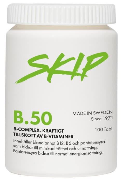 Skip B50 B-komplex 100 tabletter från Skip  – tabletter
