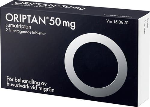 Oriptan, filmdragerad tablett 50 mg 2 st från Oriptan – tabletter