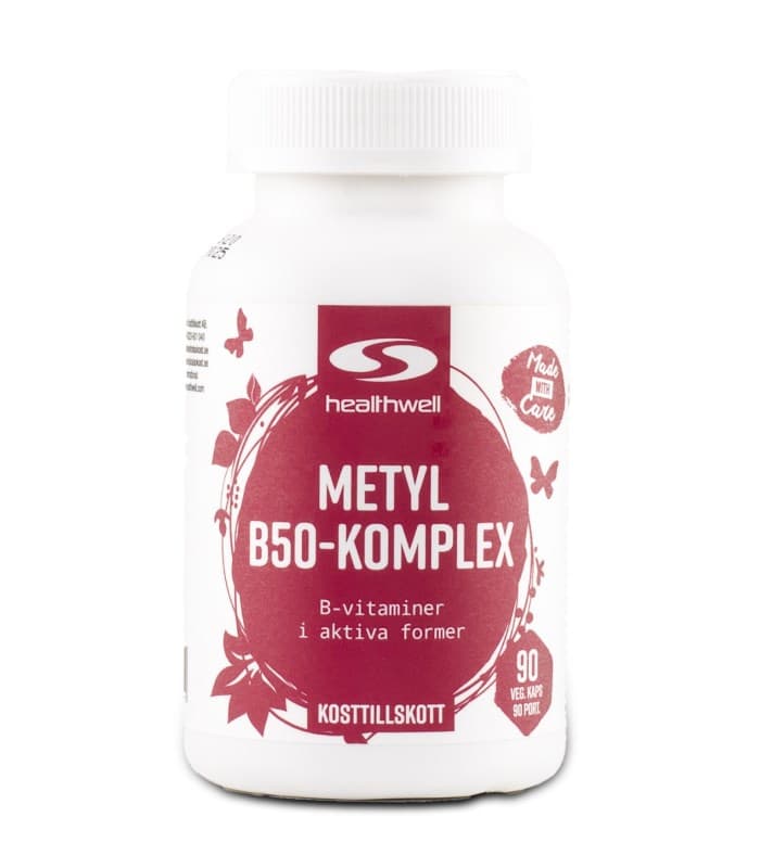 Healthwell Metyl B50-Komplex från Healthwell – kosttillskott