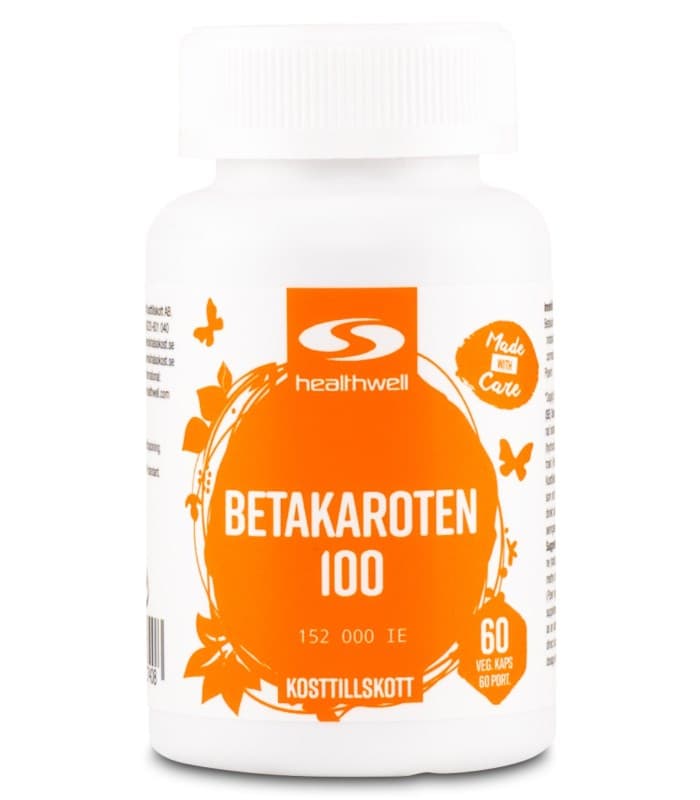 Healthwell Betakaroten 100 från Healthwell – kapslar