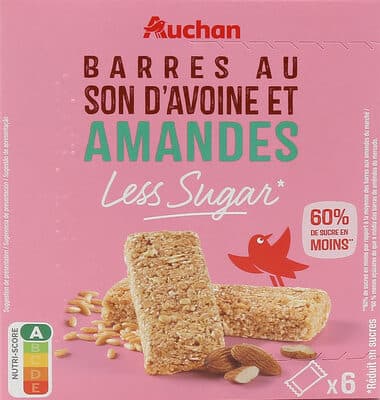 Barre de son d'avoine et amandes från Auchan – bar