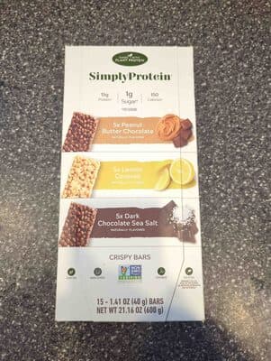 Multi-Pack - Dark Chocolate Sea Salt, Lemon Coconut, Peanut Butter Chocolate från SimplyProtein – bar