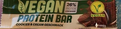 Vegan Protein Bar Cookies & Cream Geschmack från IronMaxx – bar