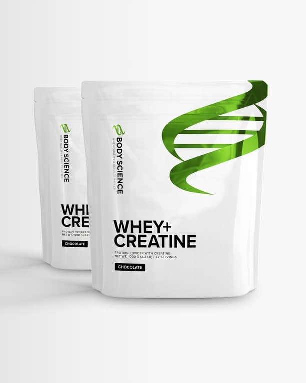 2 st Whey+Creatine från Body Science – kosttillskott