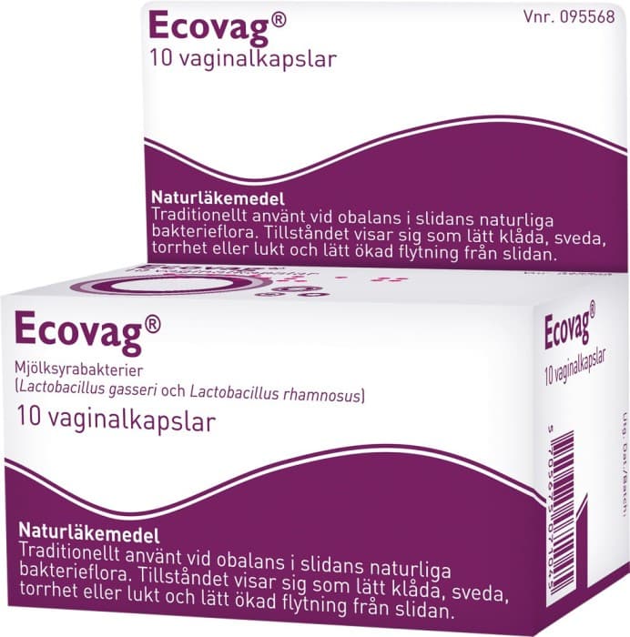 Ecovag, vaginalkapsel, hård 10 st från Ecovag – kapslar