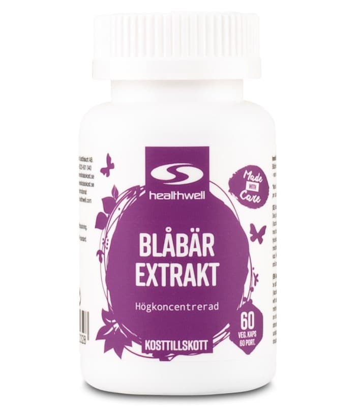 Healthwell Blåbär Extrakt från Healthwell – kapslar