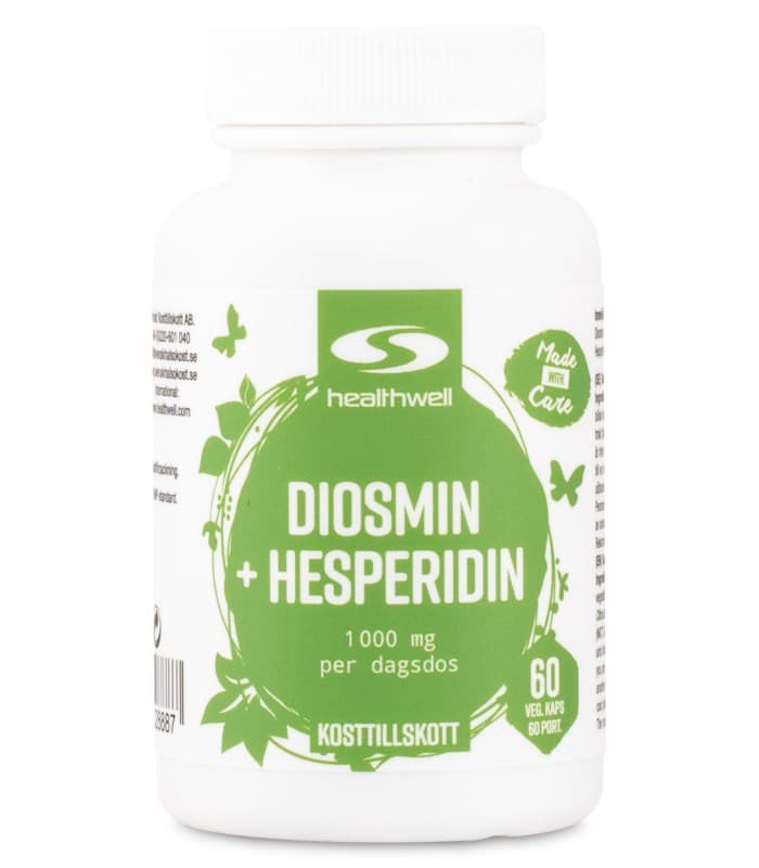 Healthwell Diosmin+Hesperidin från Healthwell – kosttillskott