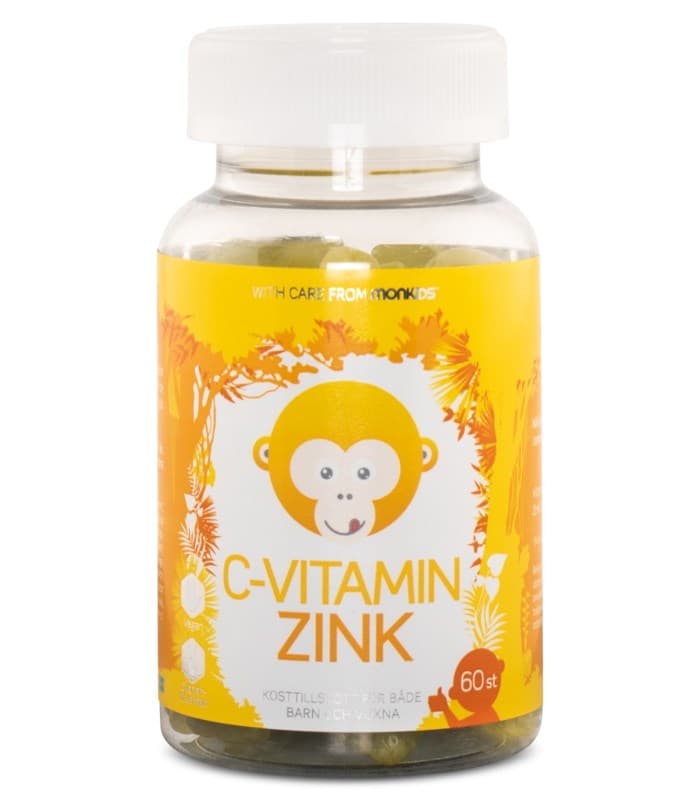 Monkids C-vitamin + Zink från Monkids – tabletter