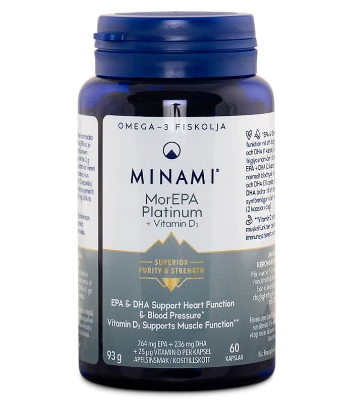 Minami MorEPA Platinum från Minami Nutrition – kapslar