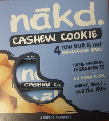 Cashew Cookie Raw Fruit & Nut WholefoodBars från Nakd – bar