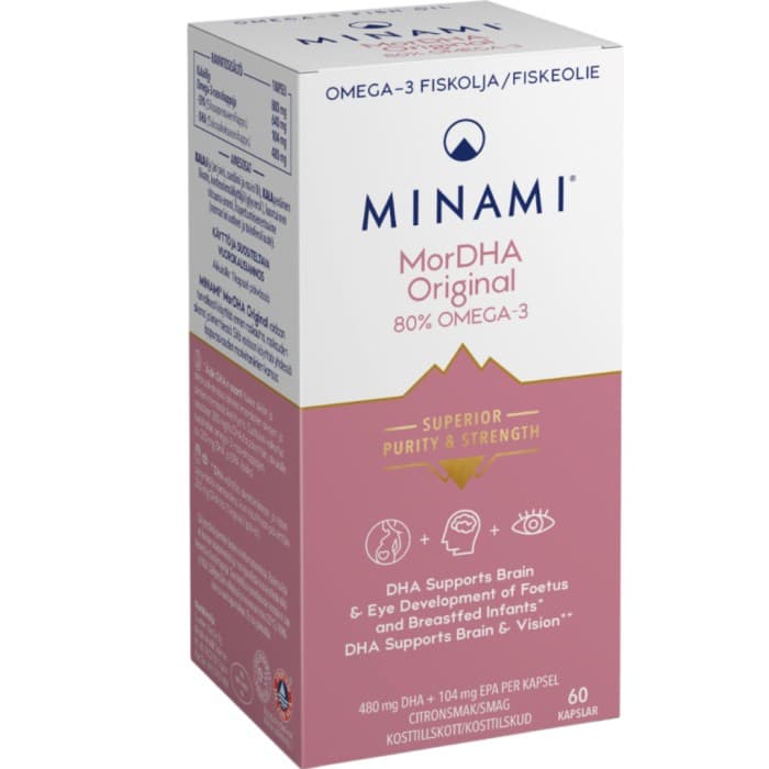 Minami MorDHA Original Omega-3 80% 60 kapslar från MINAMI – kapslar