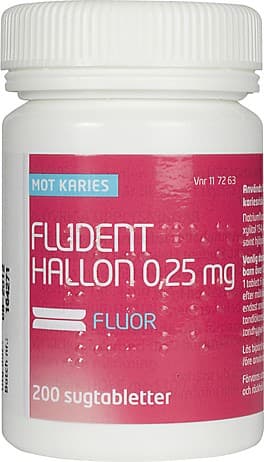 Fludent Hallon, sugtablett 0,25 mg 200 st från Fludent – tabletter