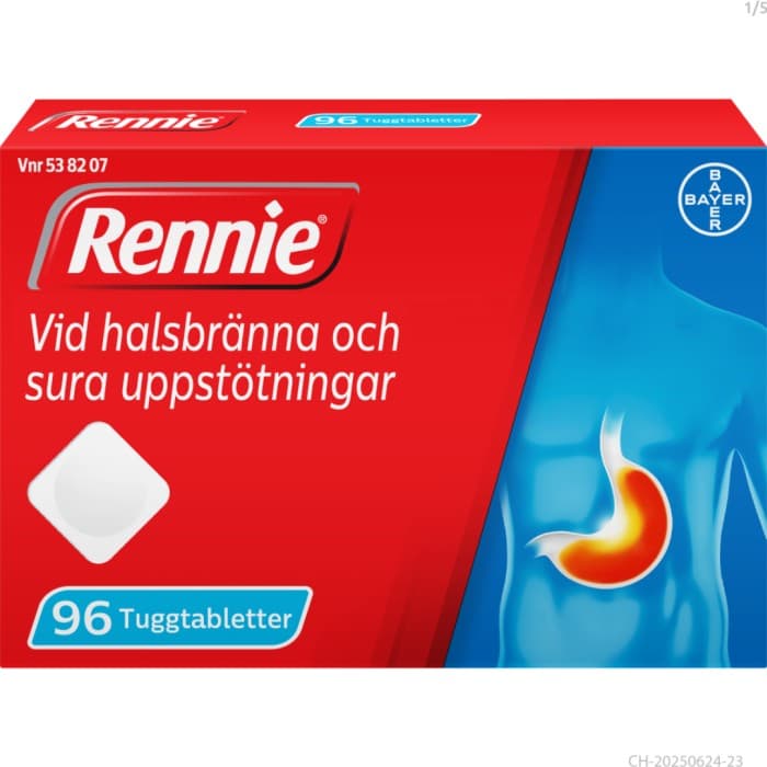 Rennie, tuggtablett 680 mg/80 mg 96 st från Rennie – tabletter