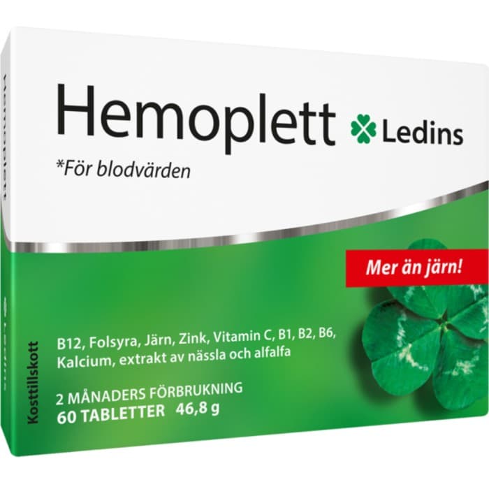 Ledins Hemoplett 60 tabletter från Ledins – tabletter