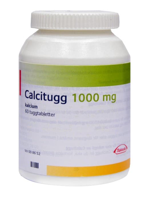 Calcitugg, tuggtablett 1 g 60 st från Orifarm – tabletter
