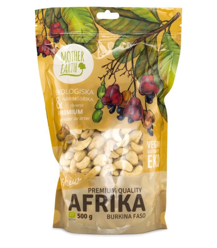 Mother Earth Cashewnötter Hela EKO från Mother Earth – pulver
