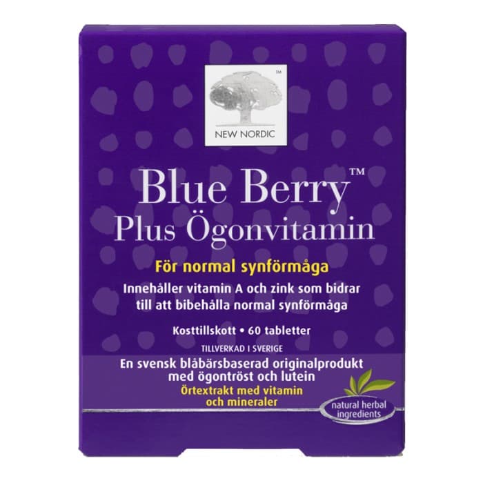 New Nordic Blue Berry Plus Ögonvitamin 60 tabletter från New Nordic – tabletter