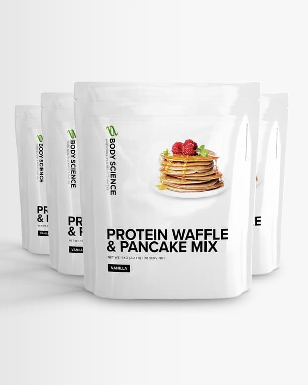 4 st Protein Pancake Mix från Body Science – pulver