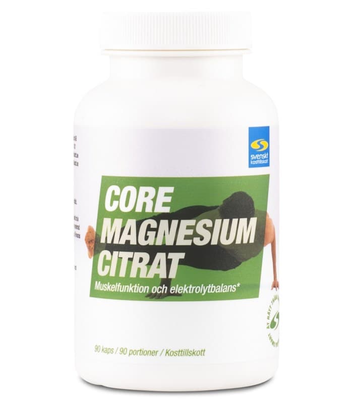 Core Magnesium Citrat från Svenskt Kosttillskott – kapslar