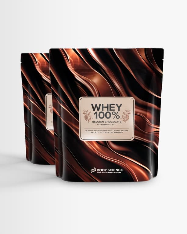 2 st Whey 100% från Body Science – kosttillskott