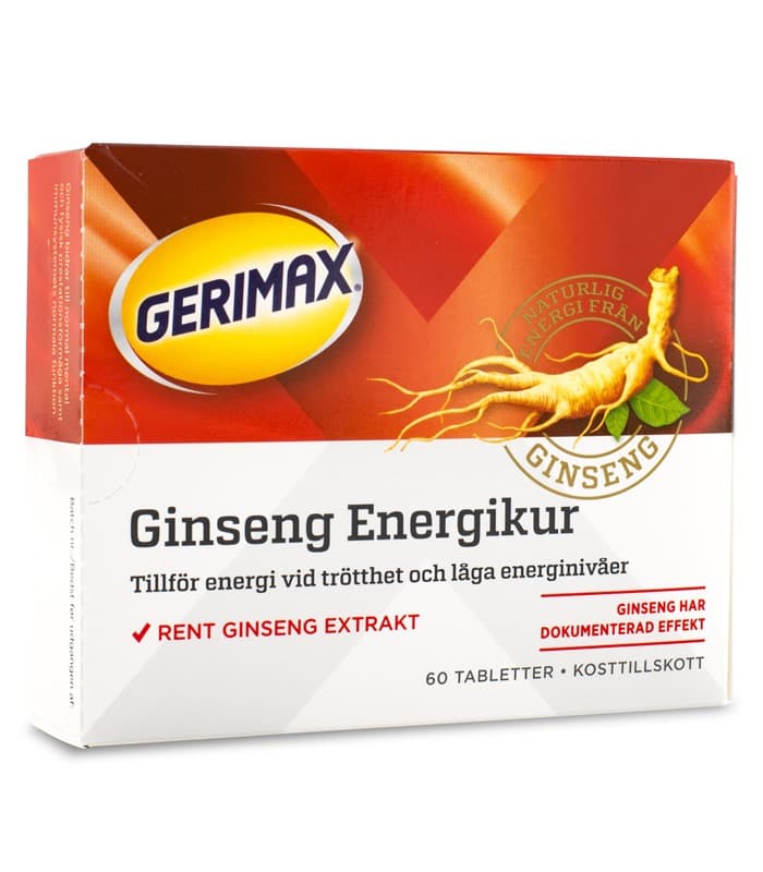 Gerimax Ginseng från Orkla – kosttillskott