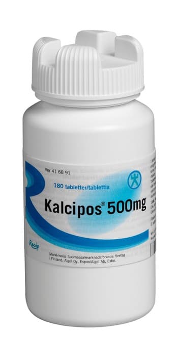 Kalcipos, filmdragerad tablett 500 mg 180 st från Okänd – tabletter