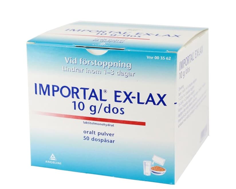 Importal Ex-Lax oralt pulver i dospåse 10 g 50 st från Okänd – pulver
