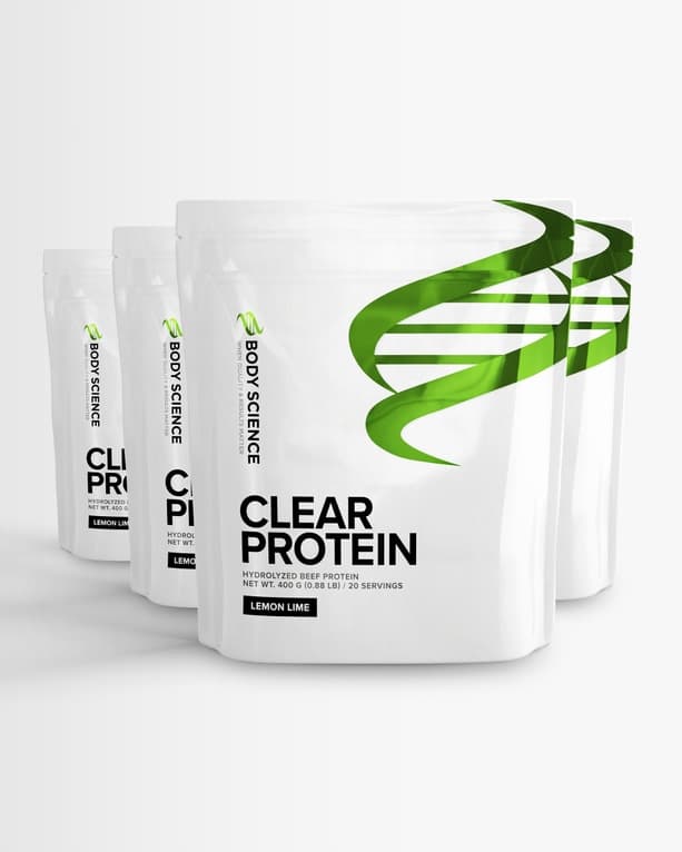 4 st Clear Protein från Body Science – pulver