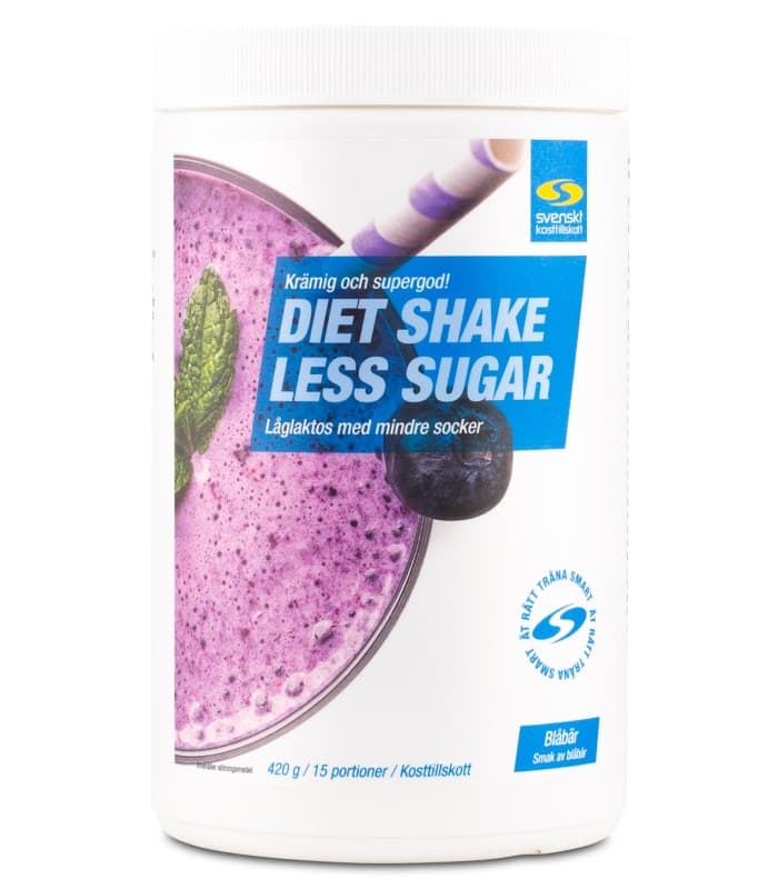 Diet Shake Less Sugar från Svenskt Kosttillskott – pulver