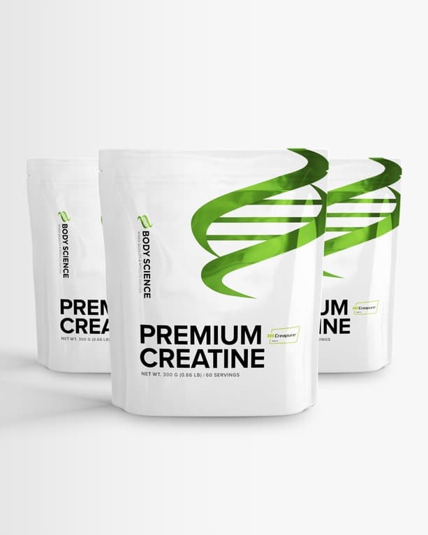 Premium Creatine Storpack 3 st från Body Science – kosttillskott