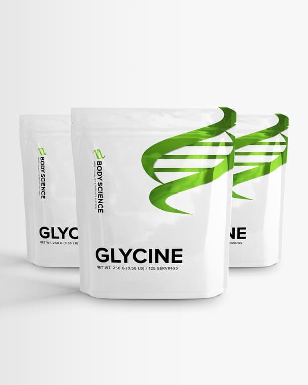 3 st Glycinpulver från Body Science – pulver