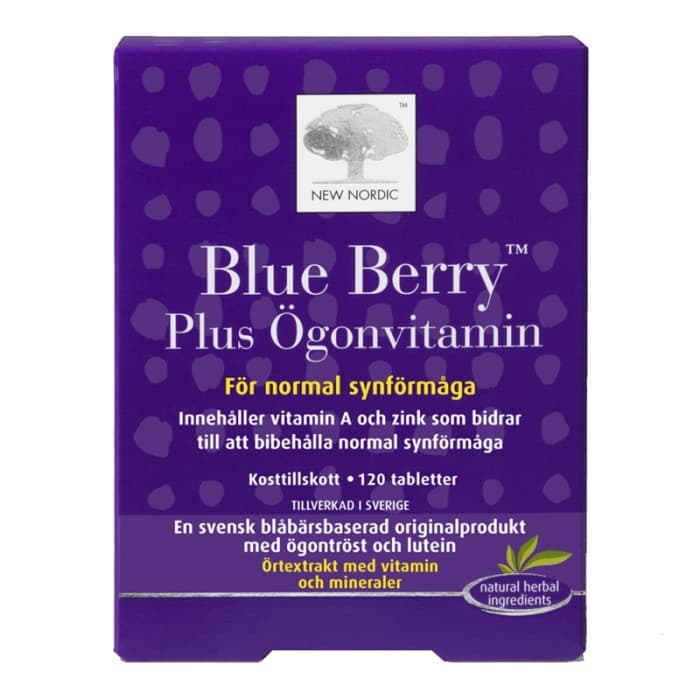 New Nordic Blue Berry Plus Ögonvitamin 120 tabletter från New Nordic – tabletter