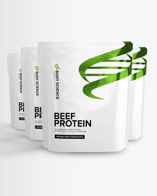 4 st Beef Protein från Body Science – pulver