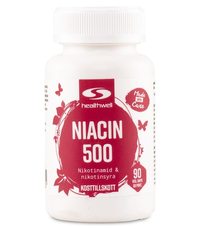 Healthwell Niacin 500 från Healthwell – kosttillskott