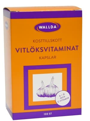 Wallda Vitlöksvitaminat 100 kapslar från Wallda – kapslar