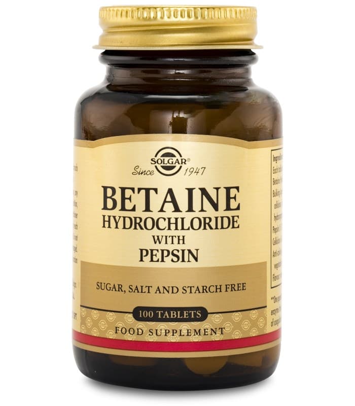 Solgar Betaine Hydrochloride från Solgar – kosttillskott