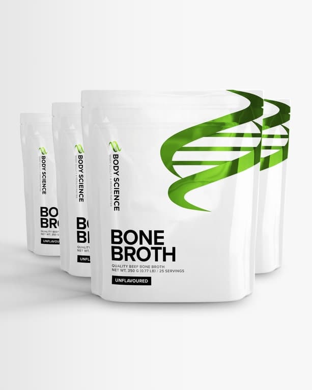 4 st Bone Broth - Benbuljongpulver från Body Science – pulver