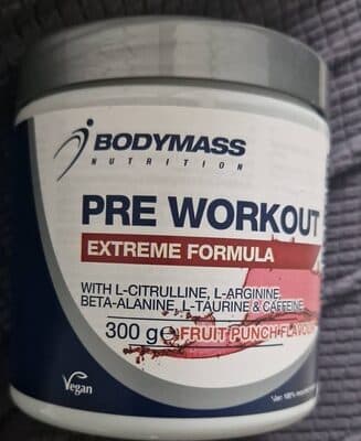 Pre workout bodymass från BODYMASS NUTRITION – kosttillskott