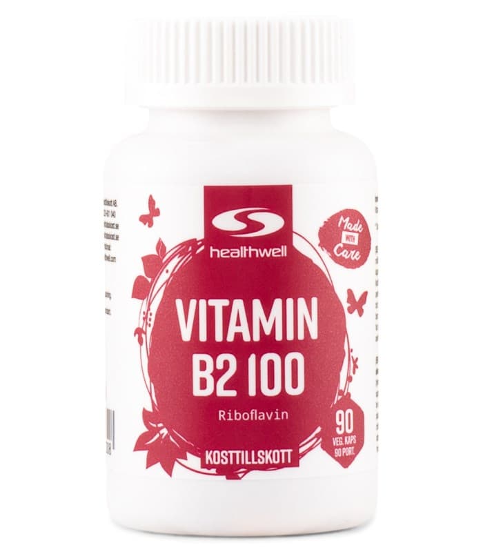 Healthwell Vitamin B2 100 från Healthwell – kapslar