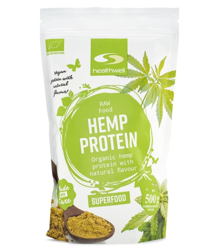 Healthwell Hampaprotein EKO från Healthwell – pulver