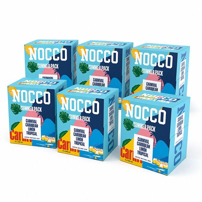 NOCCO Summer 4-Pack 330 ml Limited Edition X 6 från NOCCO – vätskor