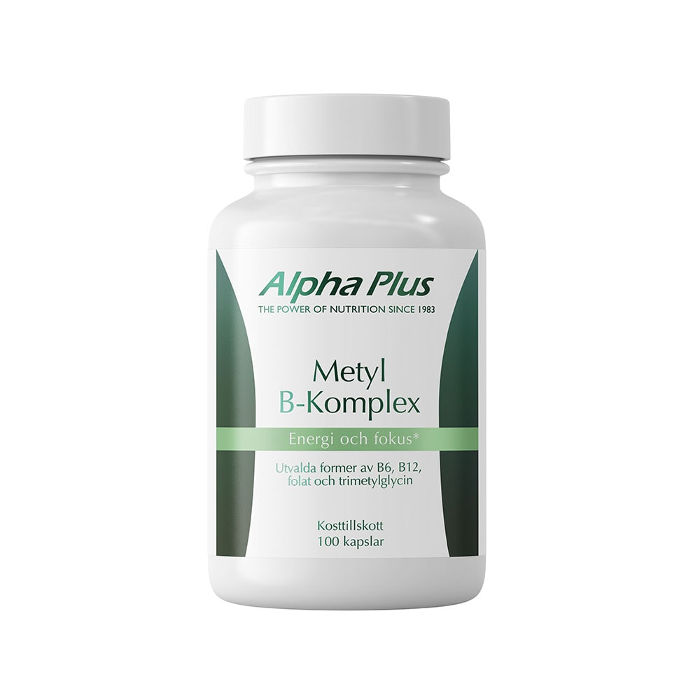 Metyl B-komplex 100 kapslar från Alpha Plus – kapslar